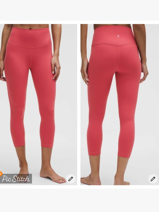 lululemon athletica Pants - Lululemon Align HR Crop 21” Desert Red
